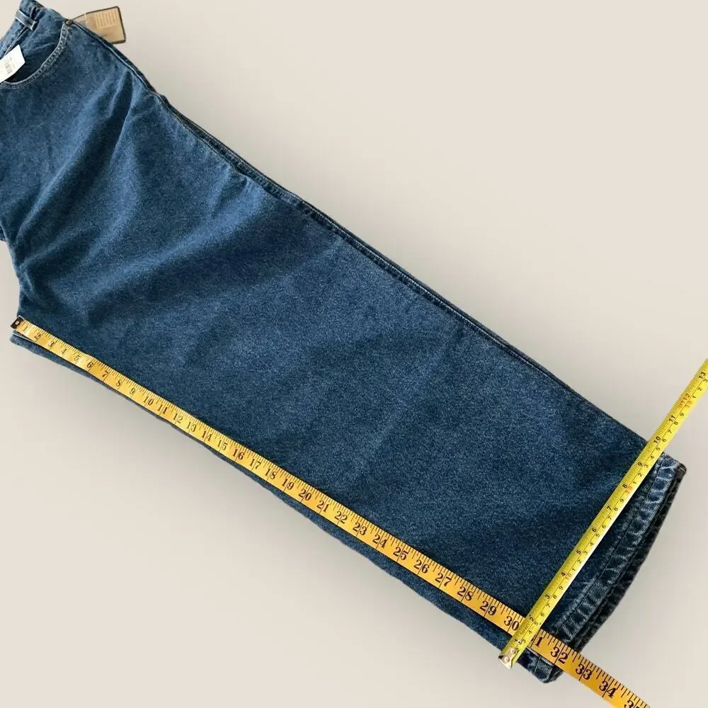 Levi's 540 Vintage 90s Relaxed Fit Tapered Denim Blue Jeans Men Size 50X32 New